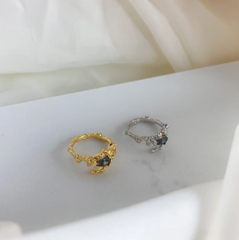 Prsten Alba Alexandrite - zlatý