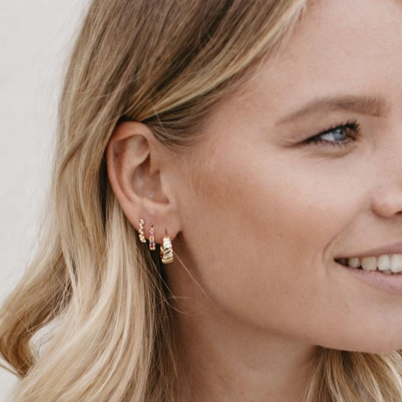 Kruhové naušnice Nala - zlaté