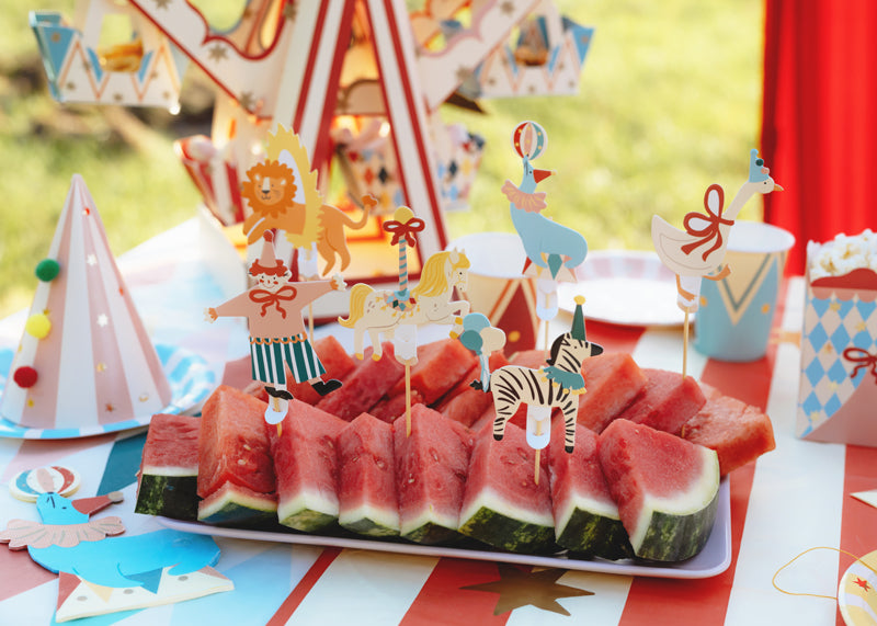 Ozdoby na cupcakes - cirkus