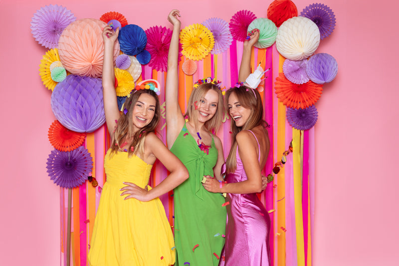 Sada krepových pásek - barvy léta