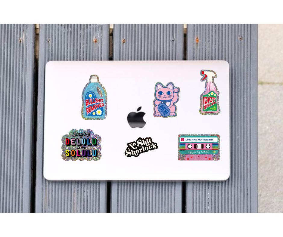 Třpytivá samolepka - Life has no rewind