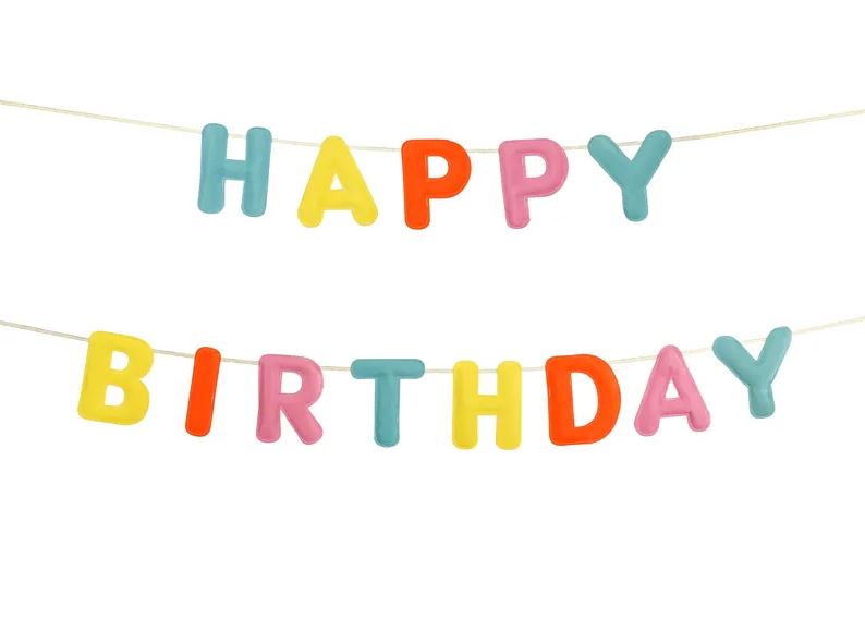Banner Happy Bday - barevný
