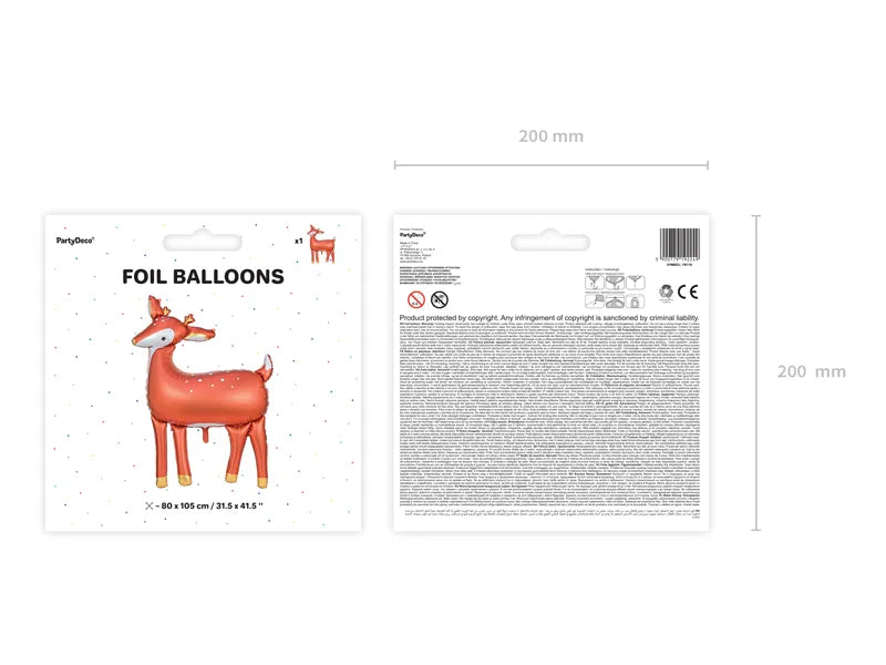 Fóliový balónek Jelen XL
