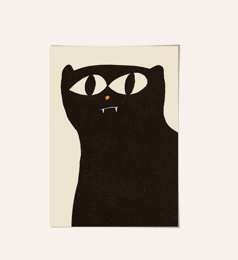 Print Black cat - Enikő Eged