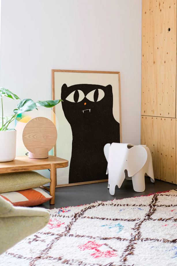 Print Black cat - Enikő Eged