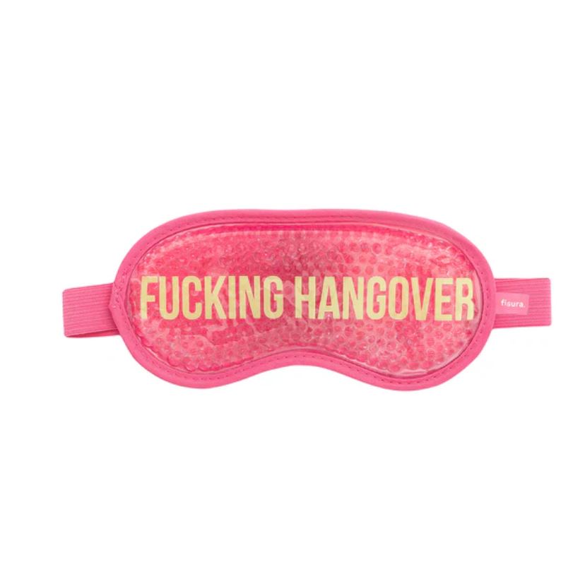 Gelová maska na oči Hangover růžová