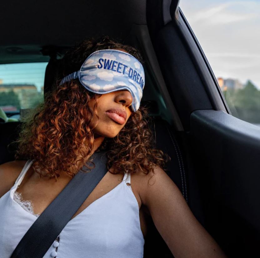 Modrá maska na spaní Sweet dreams