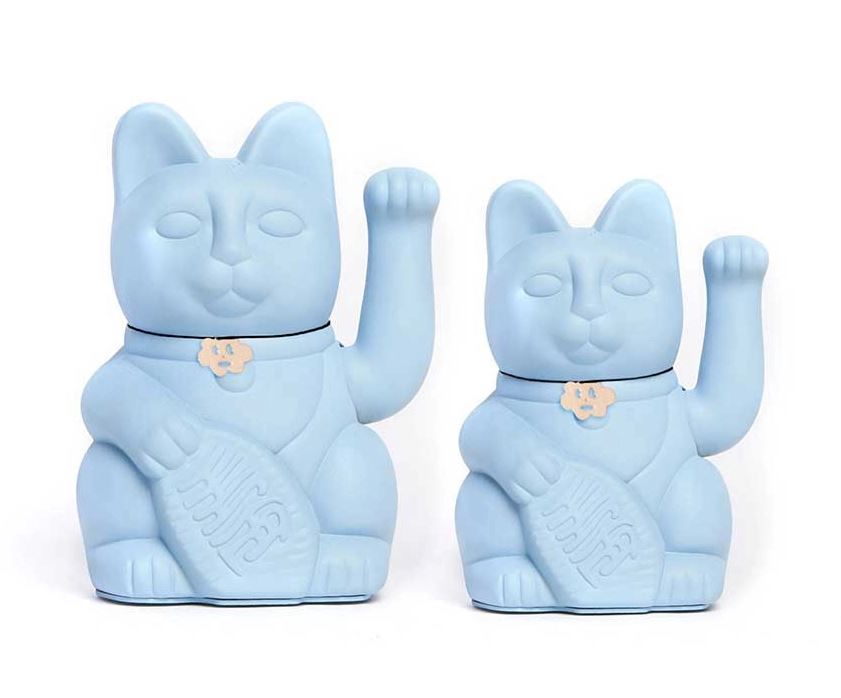 MANEKI NEKO Lucky cat - světle modrá