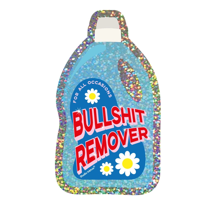 Třpytivá samolepka - Bulshit remover