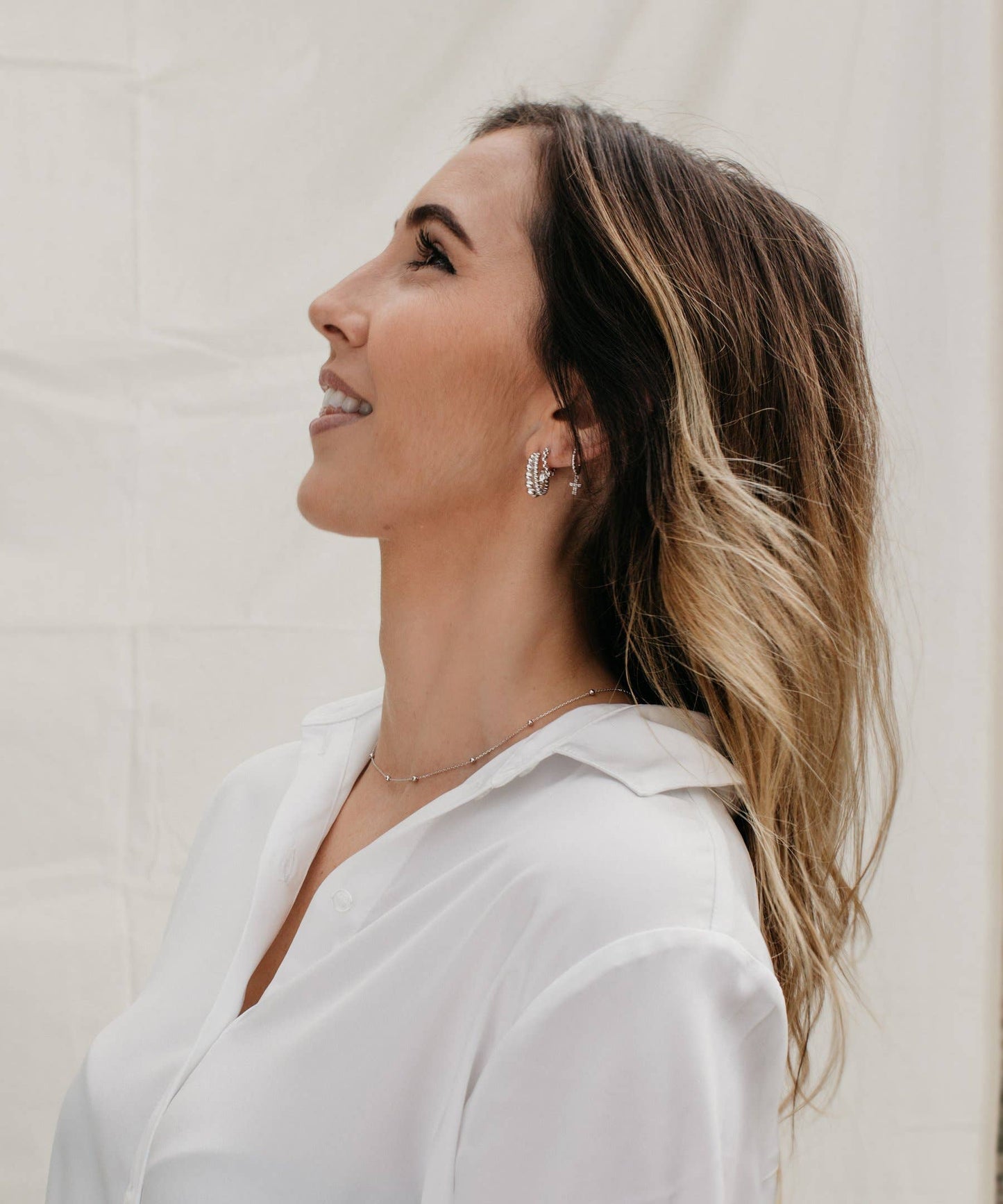 Kruhové naušnice Nala - stříbrné