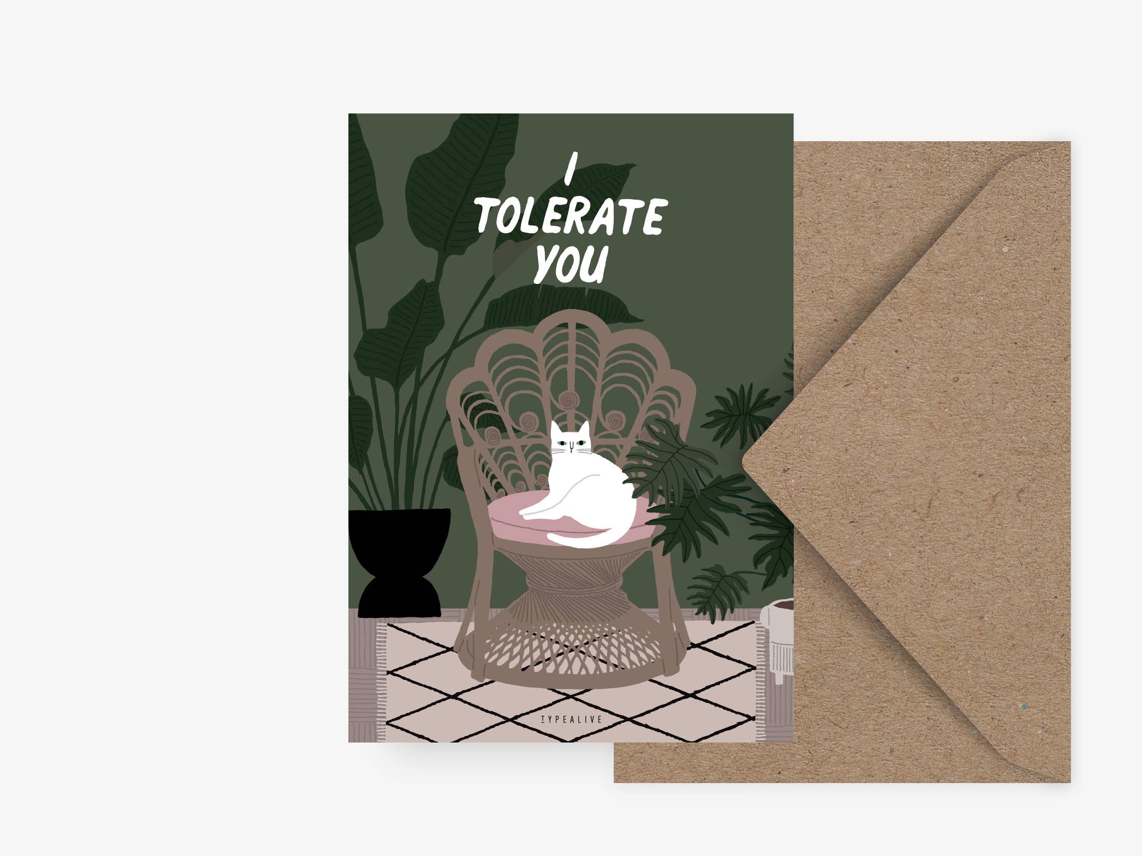 Pohlednice I tolerate you