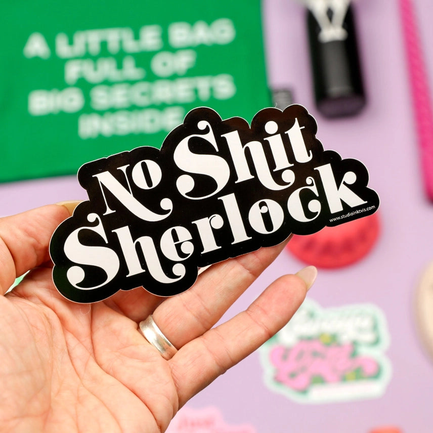 Samolepka - No Shit Sherlock