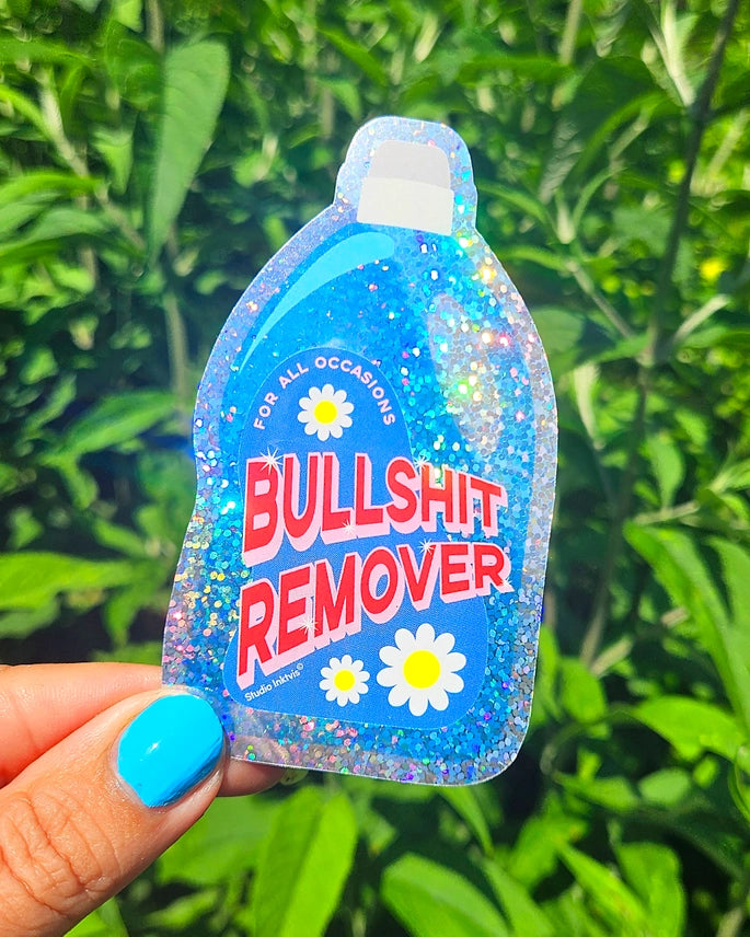 Třpytivá samolepka - Bulshit remover