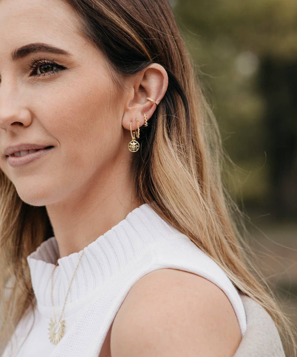 Kruhové naušnice Nala - zlaté