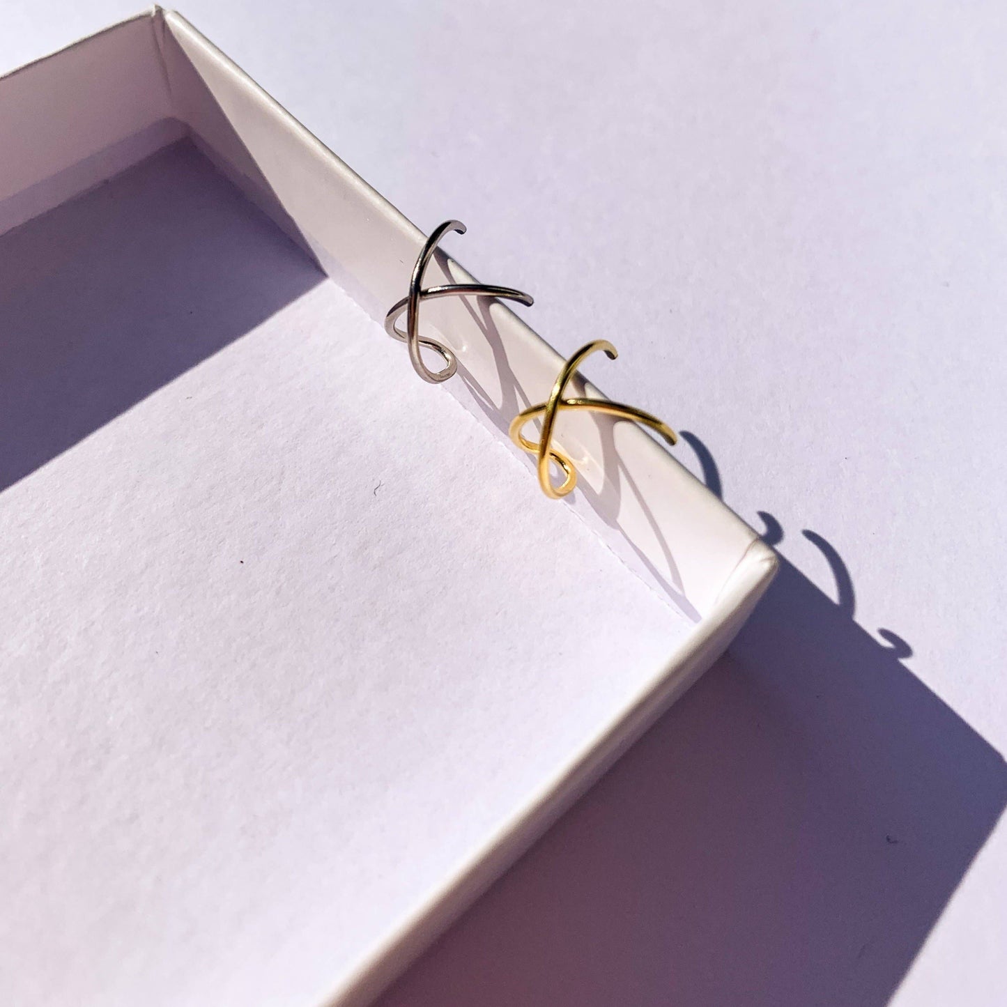 Naušnice Ear Cuff Sierra - zlatá