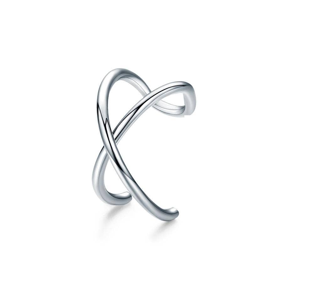 Naušnice Ear Cuff Sierra - stříbrná