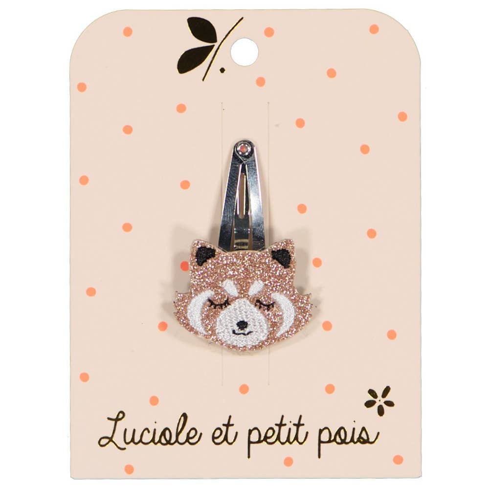 Sponka do vlasů - červená panda