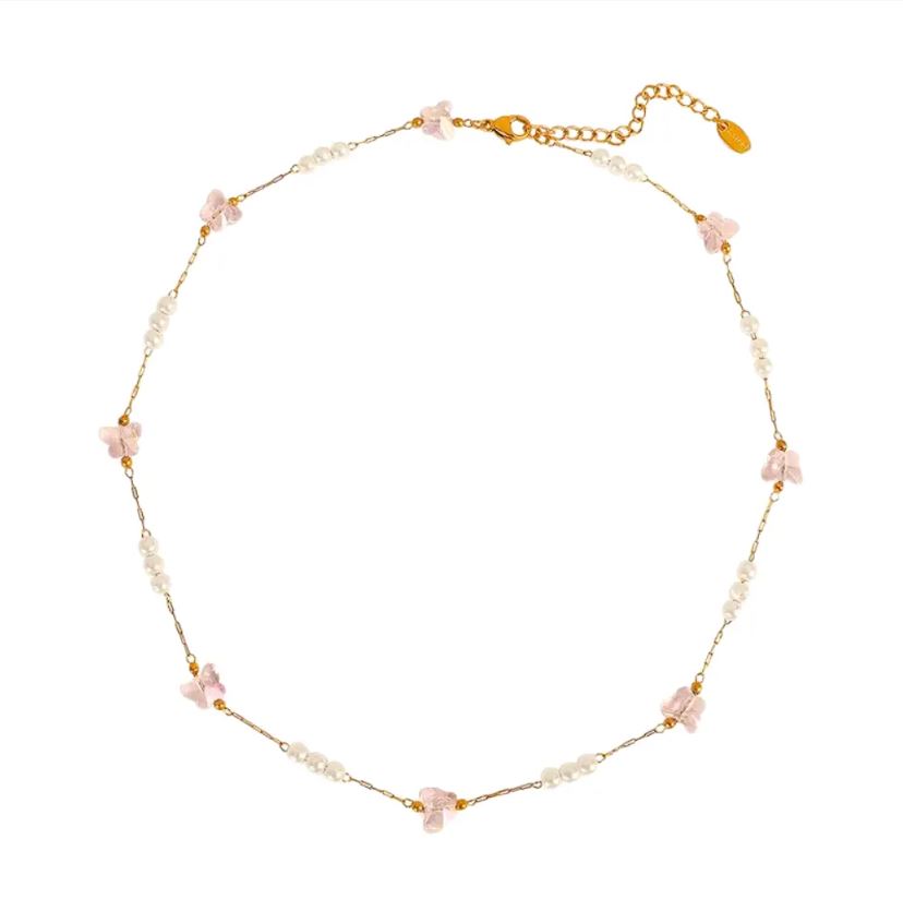 Náhrdelník Butterfly pearls