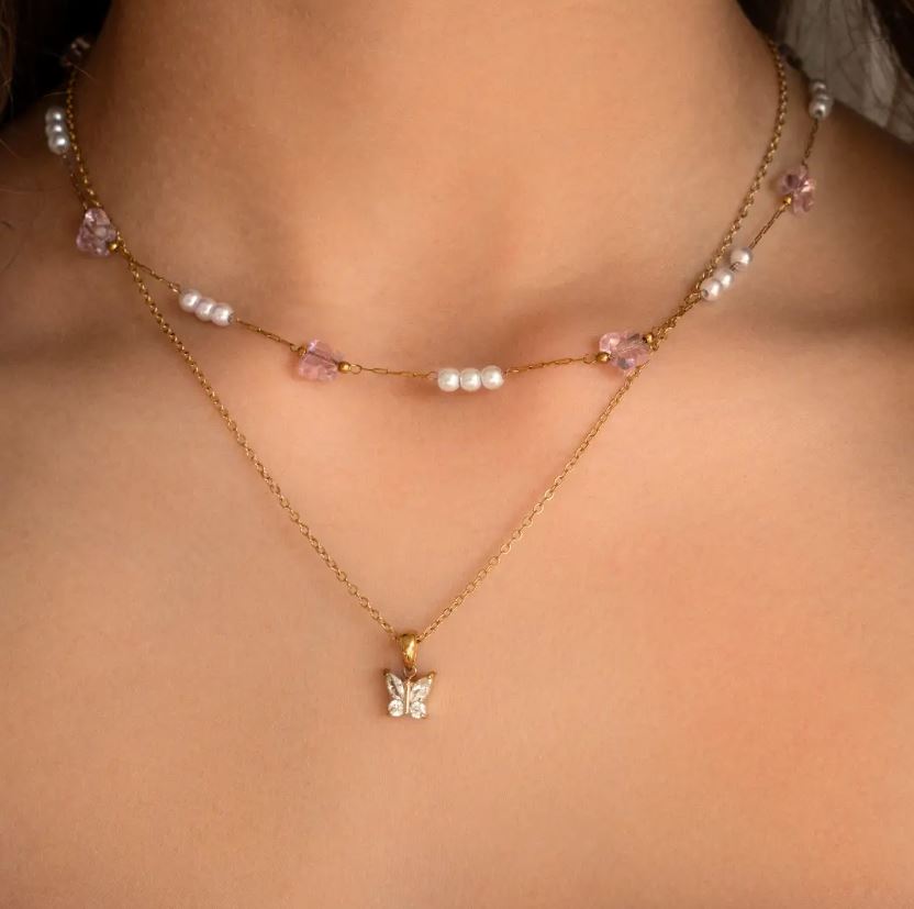 Náhrdelník Butterfly pearls