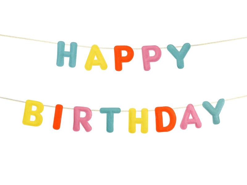 Banner Happy Bday - barevný
