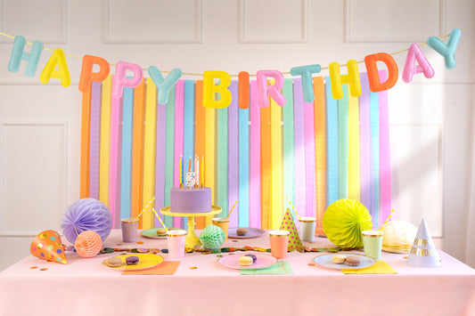Banner Happy Bday - barevný