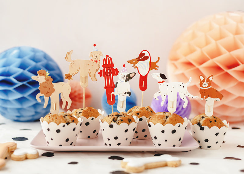 Ozdoby na cupcakes - pejsci