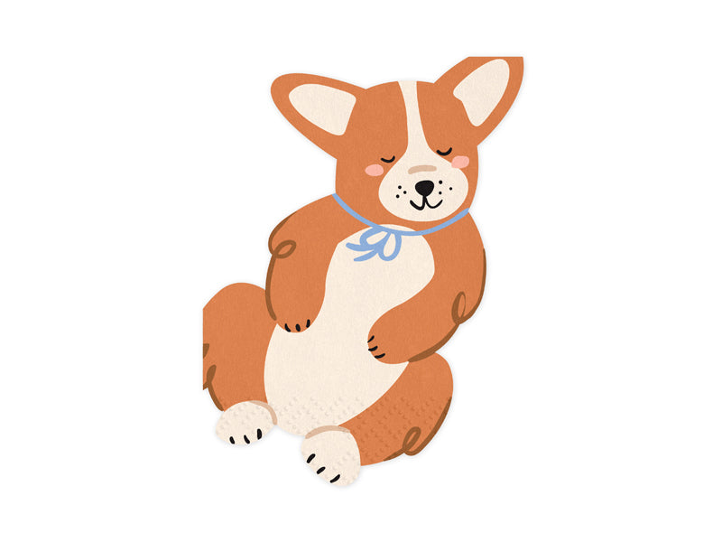 Papírové ubrousky - corgi