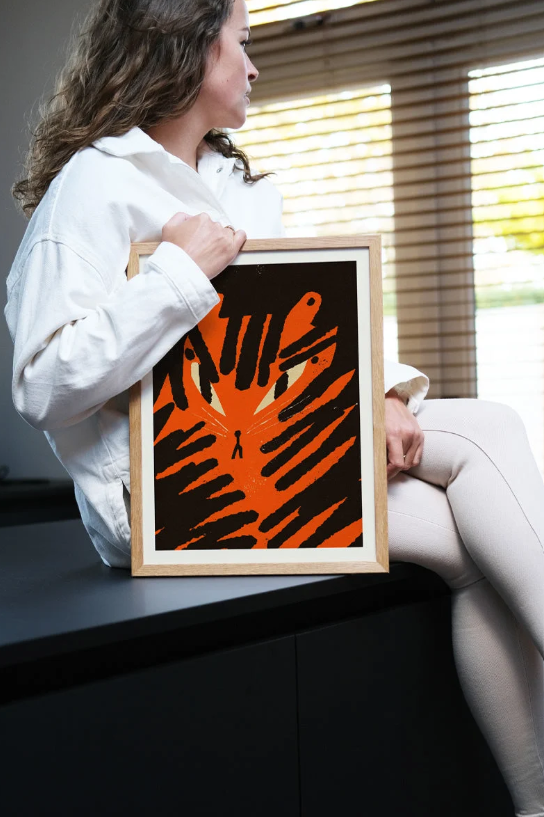 Print Angry Tiger – Enikő Eged