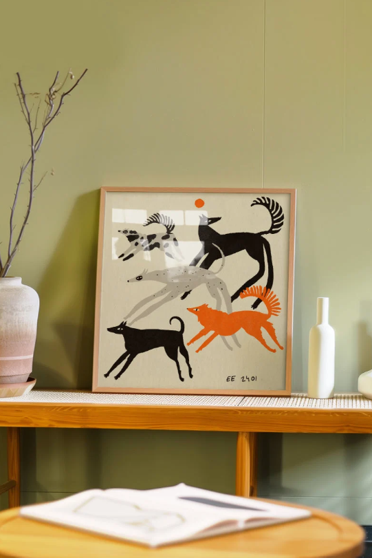 Print Running Dogs – Enikő Eged