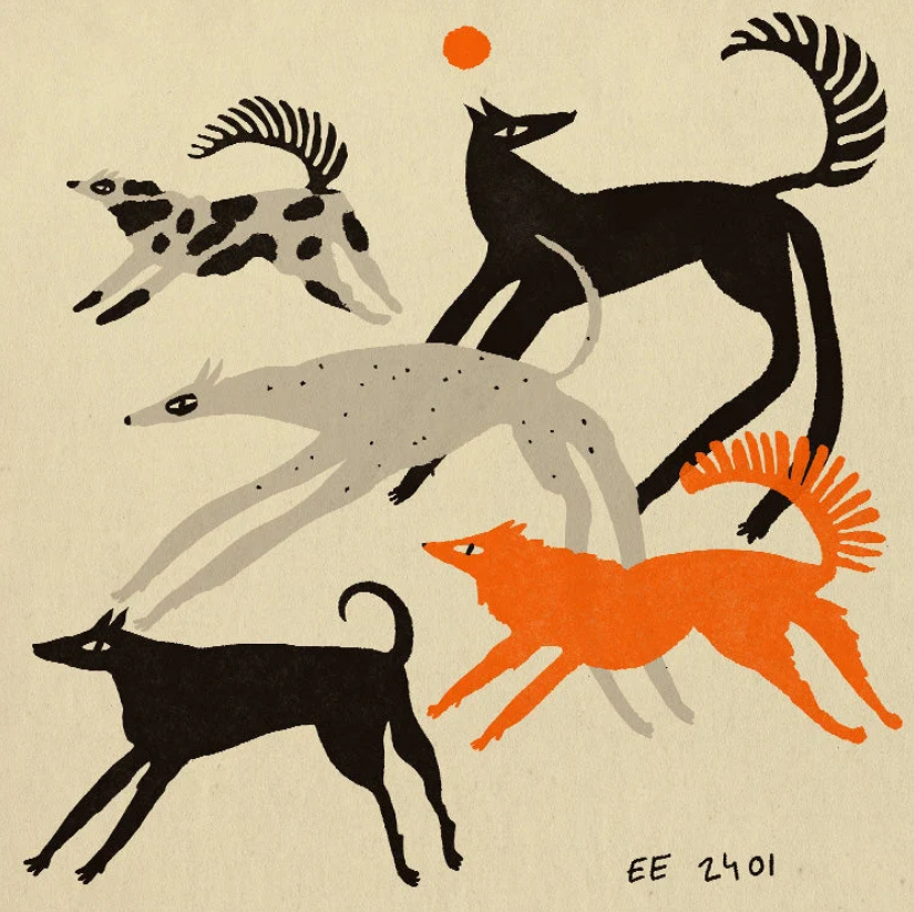 Print Running Dogs – Enikő Eged