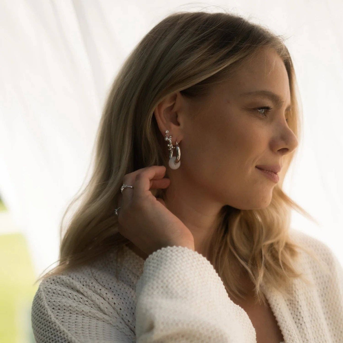 Naušnice Eliza - stříbrné