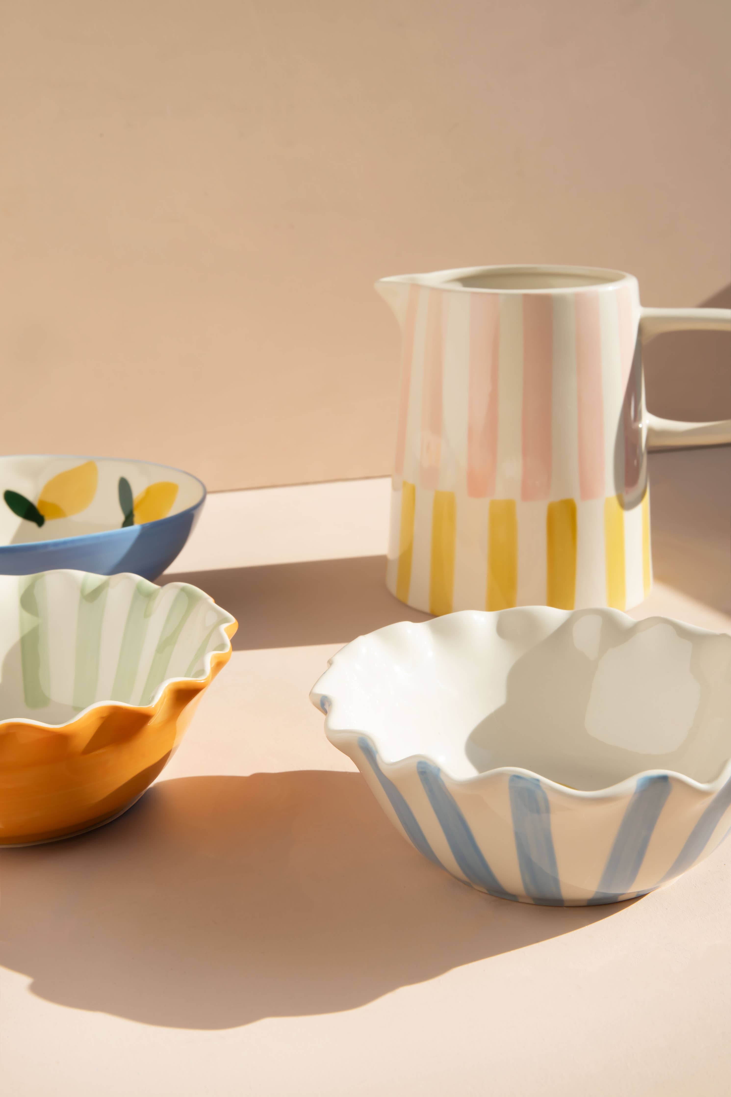 Miska Blue Stripe Lemon