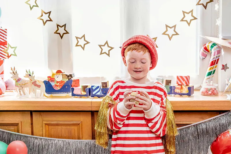 Fóliový balónek Vánoční lízátko - sada 5 ks