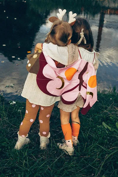 Dětský kostým - růžová motýlí křídla