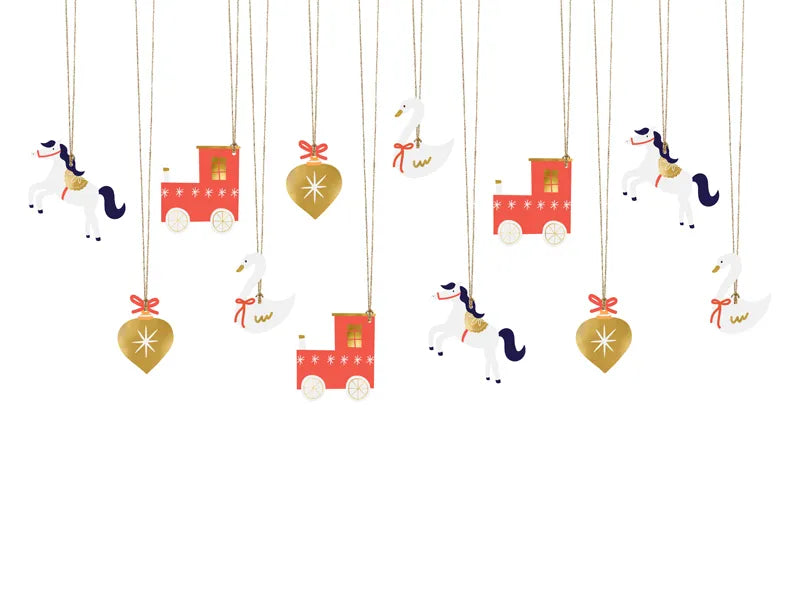 Vánoční papírové ozdoby