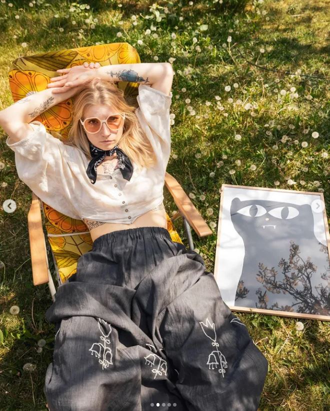 Print Black cat - Enikő Eged