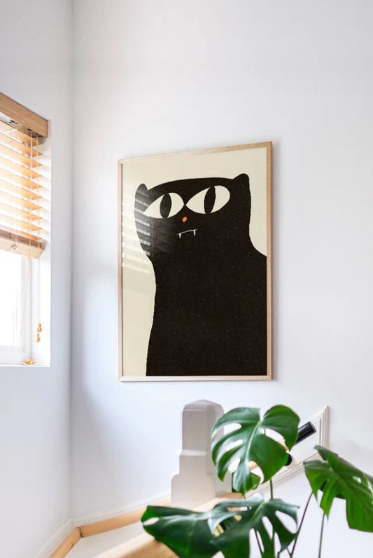 Print Black cat - Enikő Eged