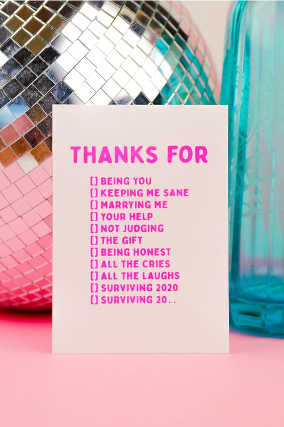 Pohlednice Thanks for ...