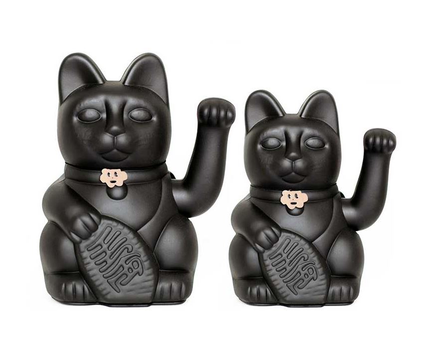 MANEKI NEKO Lucky cat - černá