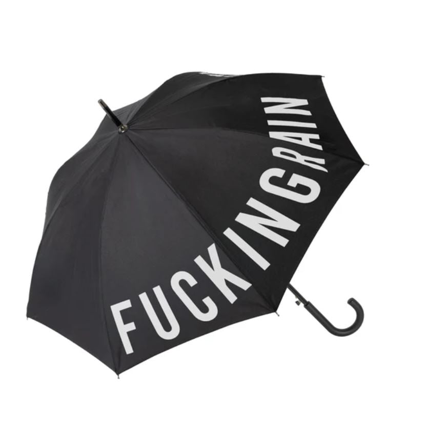 Černý deštník Fucking rain