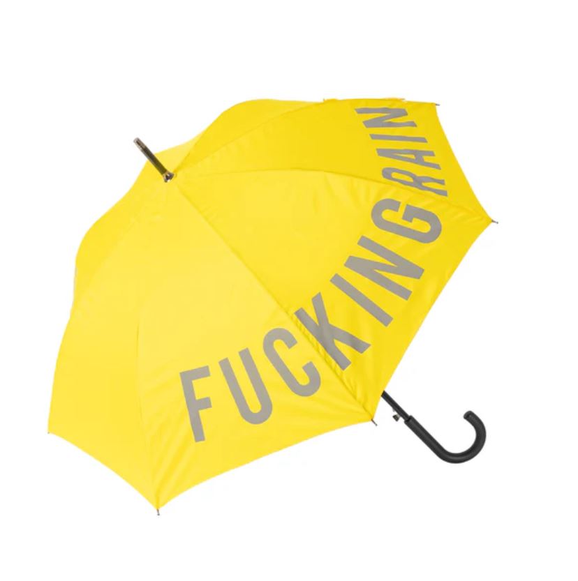 Žlutý deštník Fucking rain