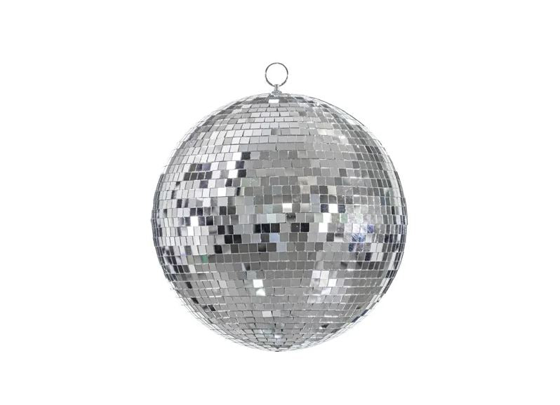 Závěsná disco koule  - stříbrná