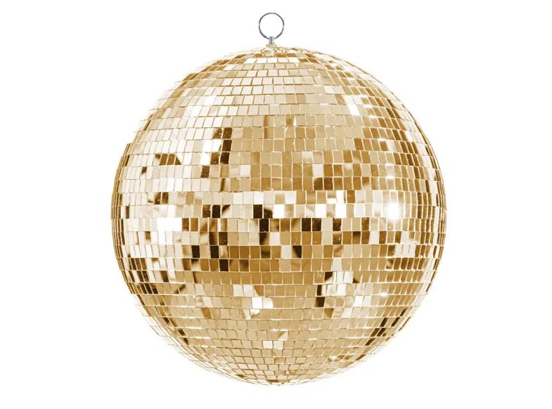 Závěsná disco koule  - zlatá