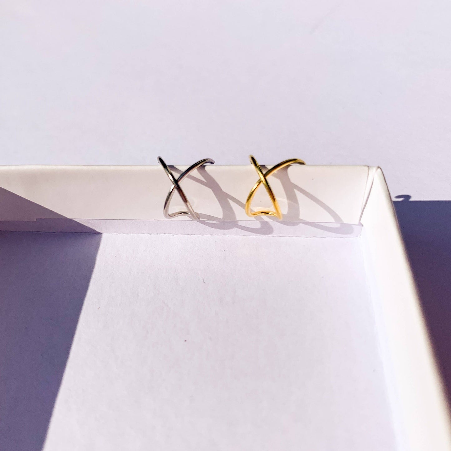 Naušnice Ear Cuff Sierra - zlatá