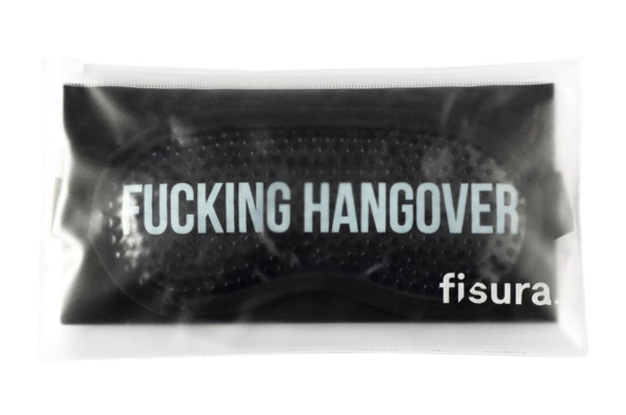 Gelová maska na oči Hangover černá