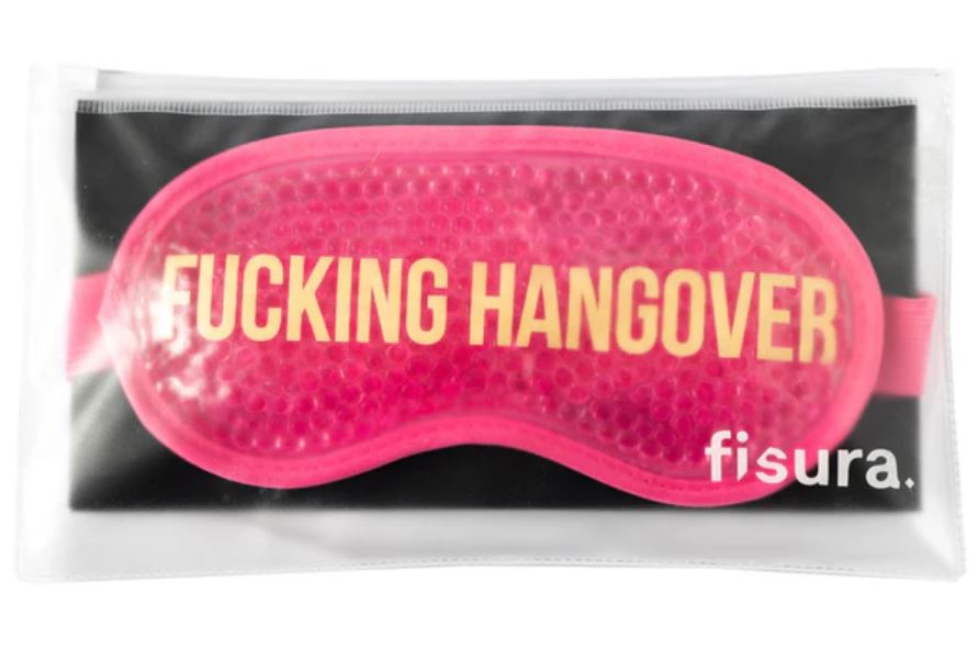 Gelová maska na oči Hangover růžová