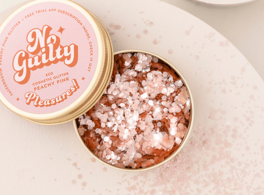 BIO třpytky - Peachy pink
