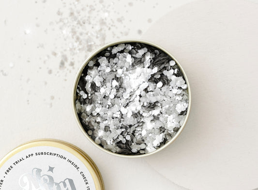 BIO třpytky - Silver