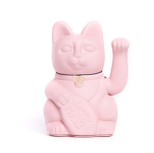 MANEKI NEKO Lucky cat - světle růžová MAXI