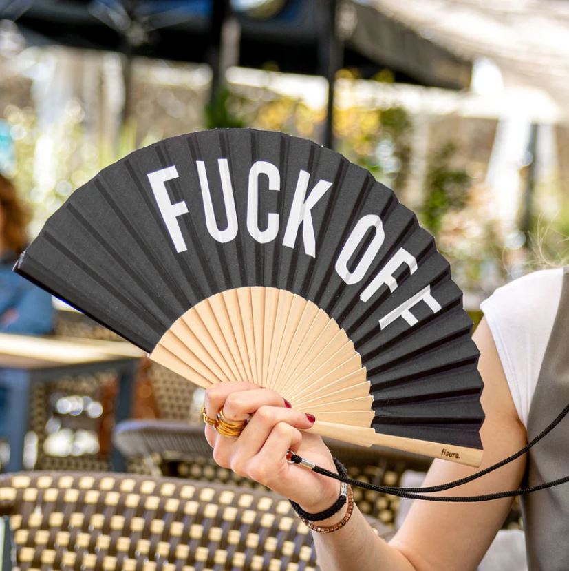 Černý vějíř Fuck off